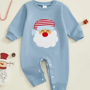 Infant Toddler Christmas Santa Claus Romper