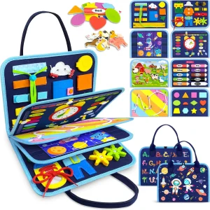 Busy Board Montessori Sensory Toys for Toddlers