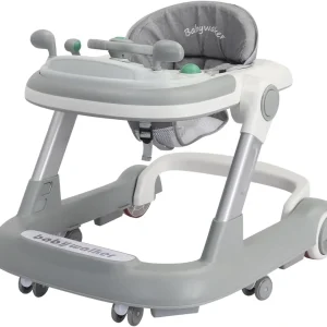 2 in 1 Baby Walker with Removable Feeding Tray and Music Tray