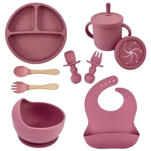 Food Grade Silicone Baby Feeding Bowl Set